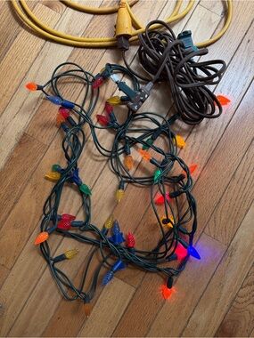 Retro Multicolour Holiday String Lights #6 + Extension